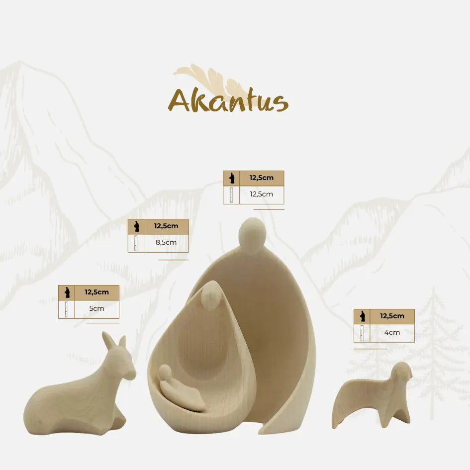 Heilige Familie (2 Figuren) von Ambiente Design Größentabelle