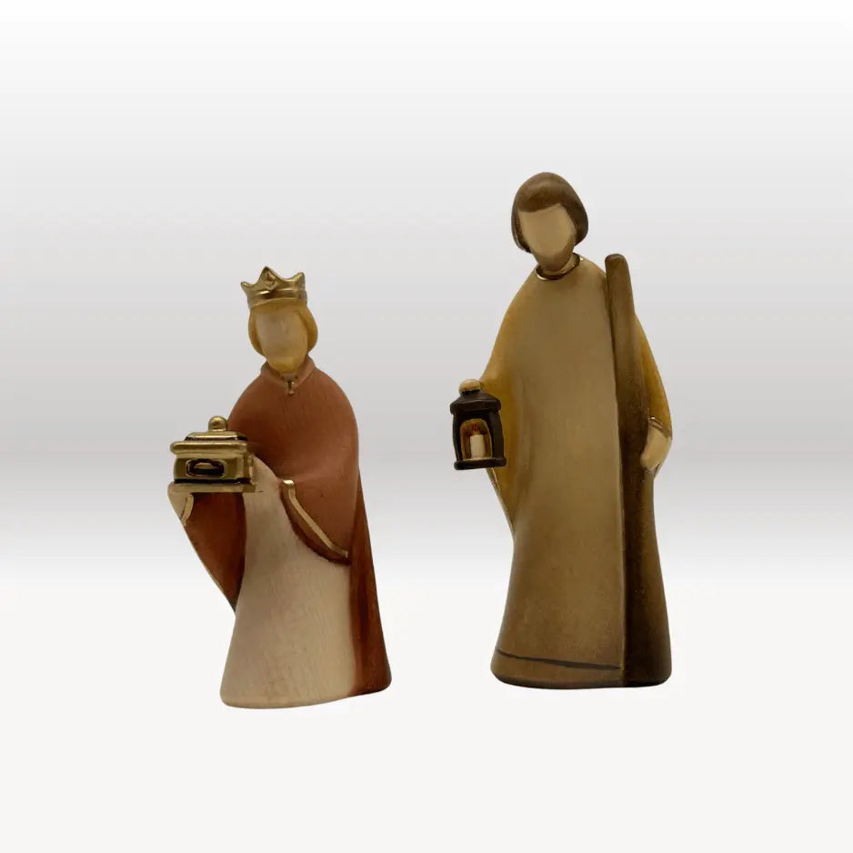 König kniend von Leonardo bemalt